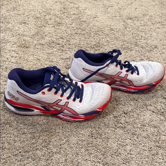 Asics Shoes - Women's Size 8 Asics Red, White and Blue USA Athletic Shoes